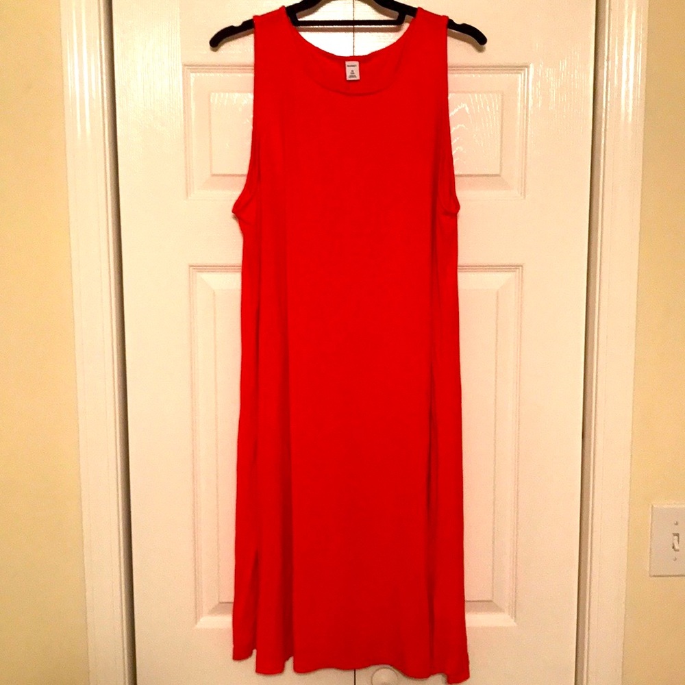 Sleeveless Jersey Swing Dress